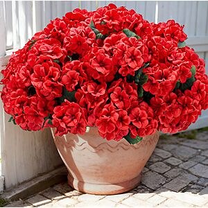 [Prime]6 PCS Karlliu Artificial Geranium Flowers for Outdoors $8.99 + Free S&H at Amazon
